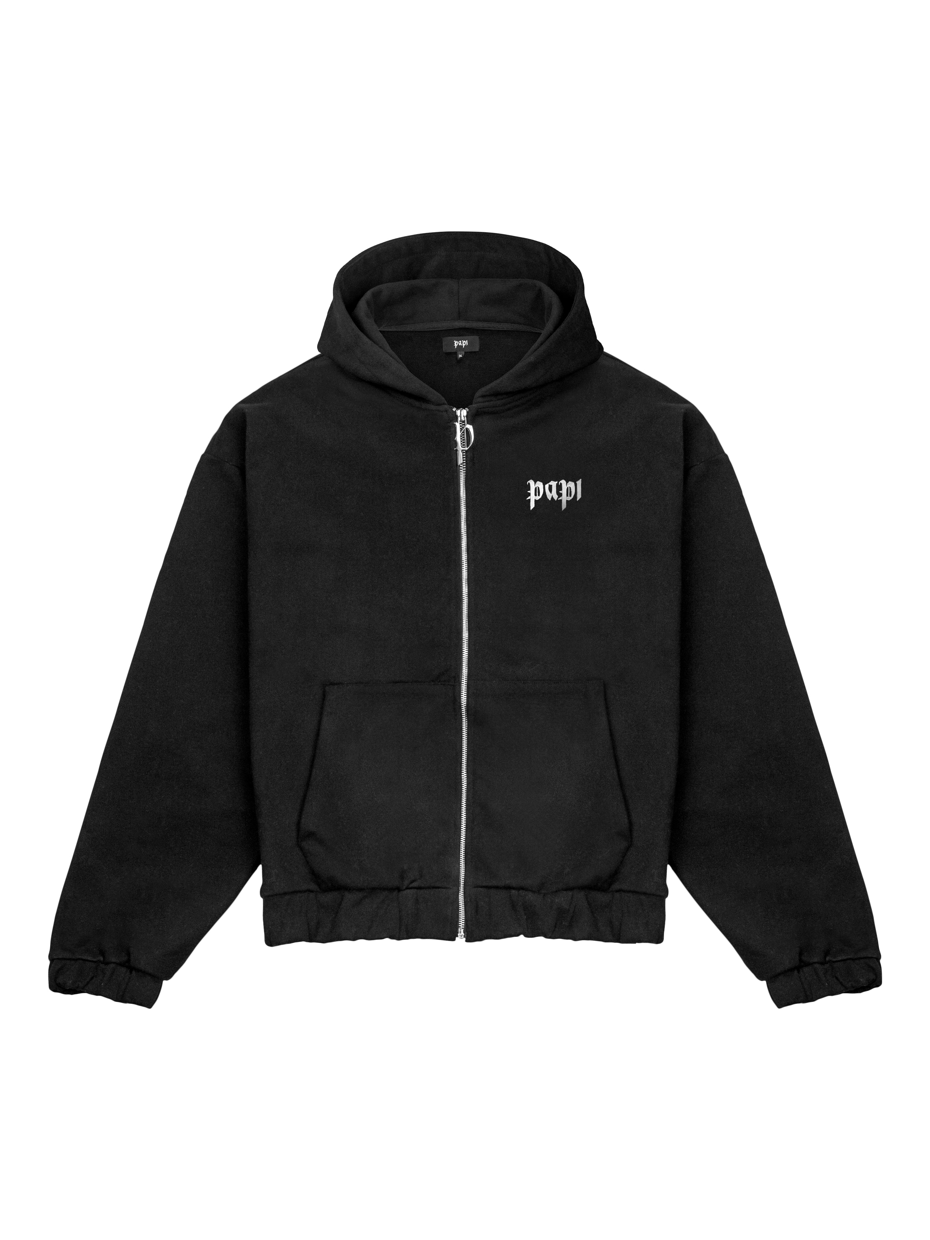 img-Basic Zip-Hoodie Schwarz